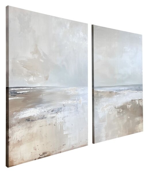 Slike s ručno oslikanim elementima u setu od 2 komada 50x70 cm Breeze – Styler