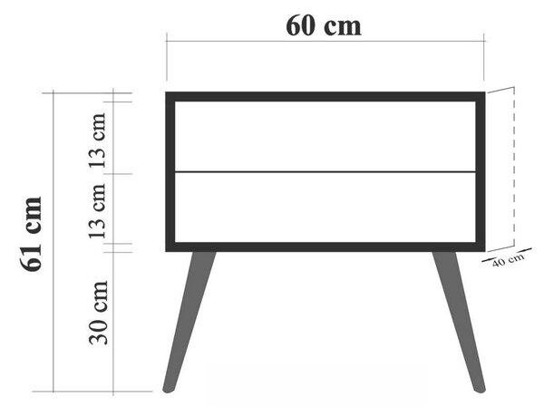 Zondo.hr Noćni stolić Sopatu 5 (više boja). Akcija -32%. 1094393