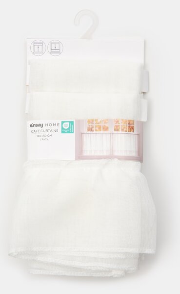 Sinsay - Set kratkih zavjesa s volanima 2 pack