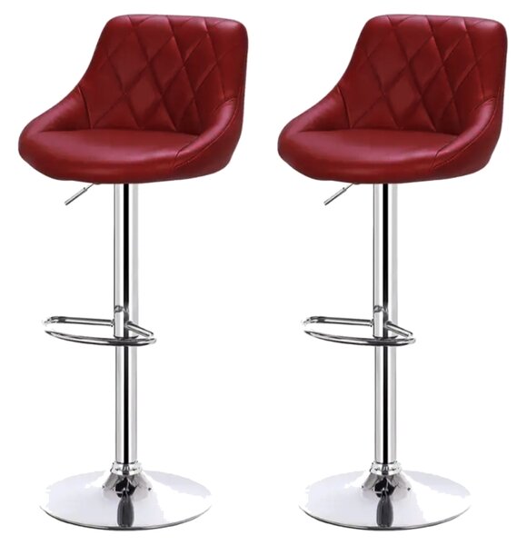 INLEA Barska stolica 2 kom BELLO – burgundy