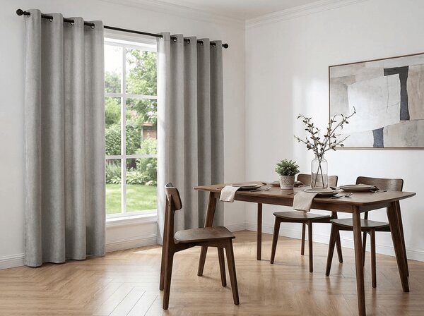 Zavjesa TAVIO 140x250 cm, svijetlo siva Sistem za vješanje: Metalni prstenovi