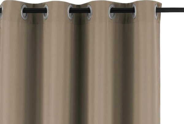 Vrtna zavjesa GARDIO EASY vodootporna 150x220 cm, svijetlo smeđa Sistem za vješanje: Metalni prstenovi