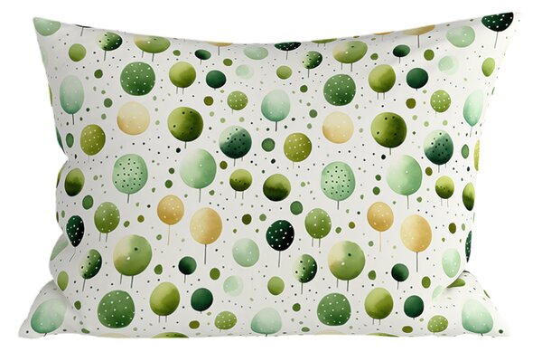 Poli pamučna jastučnica GREEN TREES POLY 50x70 cm, zelena