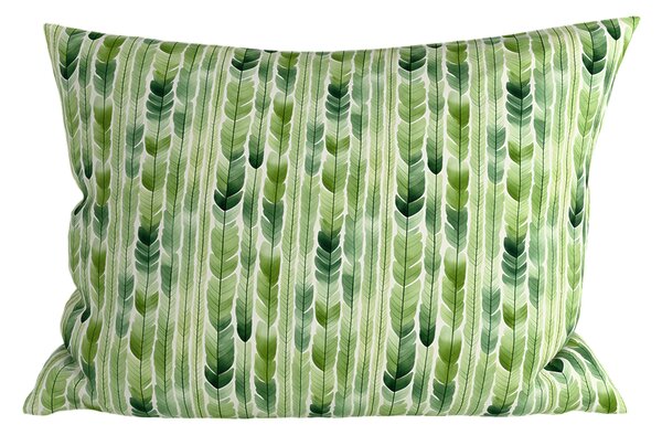Poliester-pamučna jastučnica GREEN TREES POLY 70x90 cm, zelena