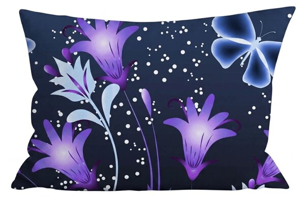 Jastučnica od mikrovlakana VIOLET BUTTERFLY 50x70 cm, tamno plava