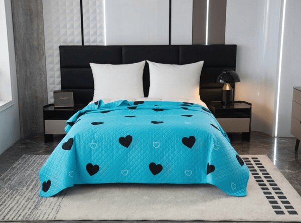 Prekrivač za krevet CORAZON plavi Dimenzije: 170 x 210 cm