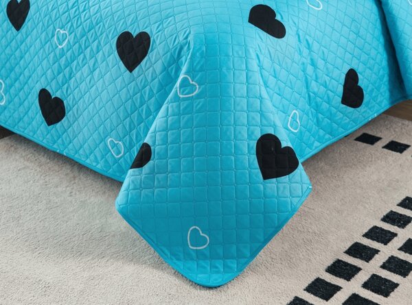 Prekrivač za krevet CORAZON plavi Dimenzije: 170 x 210 cm