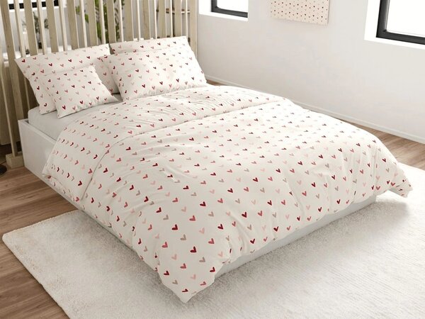 Posteljina od mikrovlakana SOFHEARTS kremasta Dimenzije posteljine: 70 x 90 cm | 140 x 200 cm