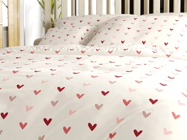 Posteljina od mikrovlakana SOFHEARTS kremasta Dimenzije posteljine: 70 x 90 cm | 140 x 200 cm