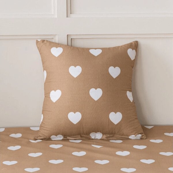 Posteljina od mikrovlakana CARAMHEART smeđa Dimenzije posteljine: 70 x 90 cm | 140 x 200 cm