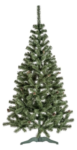 INLEA božićno drvce – smreka, 150cm, s borovim češerima i stalakom