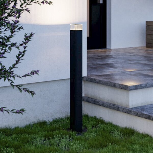 EGLO CASTELNUOVO svjetlo za stazu, crno, visina 80 cm, IP65, GU10, prigušiva, Crno, Aluminij