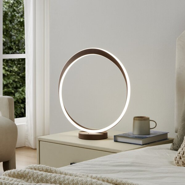 EGLO CAMEROTA LED stolna lampa, bronca, visina 44 cm, CCT, prigušiva, prigušiva, Bronca / stari mesing, Dnevni boravak/blagovaonica, Aluminij