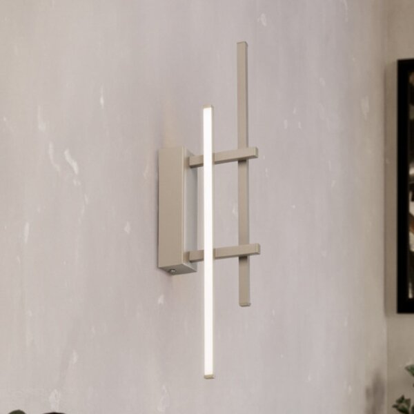 EGLO TREPILIANO LED zidna svjetiljka, bež, visina 46 cm, metal, Bež, Dnevni boravak/blagovaonica, Metal