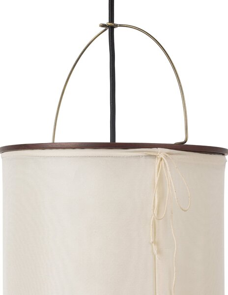GUBI Silk Lantern zidna svjetiljka, bijela/crna, s utikačem, E27, Bež, Dnevni boravak/blagovaonica, Tkanina / tekstil