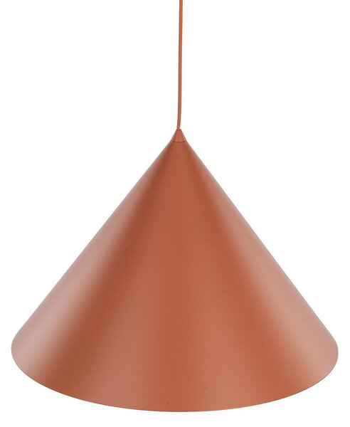 TK Lighting Viseća svjetiljka Cono, 1 žarulja, Ø 50 cm, terakota, E27, prigušiva, Smeđa / hrđa, Dnevni boravak/blagovaonica, Metal
