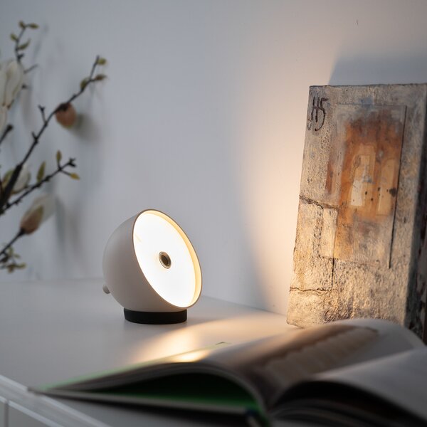 Schöner Wohnen SCHÖNER WOHNEN LED stolna lampa na baterije Belies, Sandbrise, IP54, prigušiva, Bež, Dnevni boravak/blagovaonica, Metal