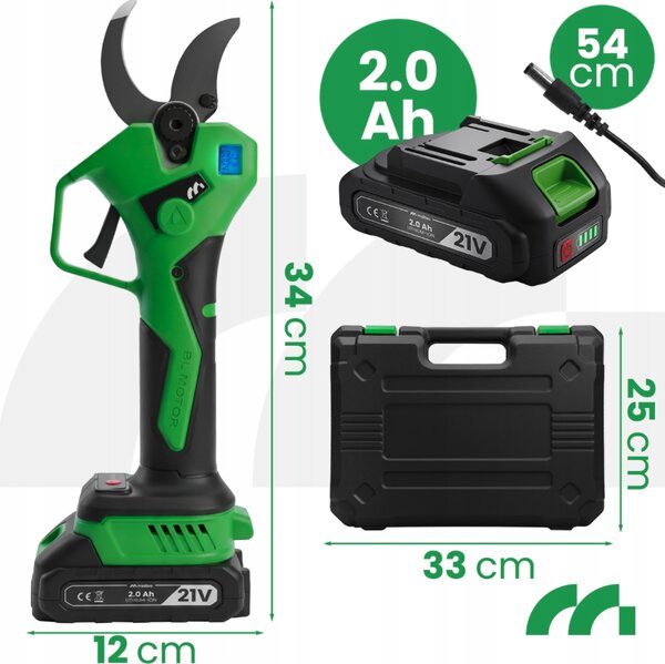 Bežične vrtne škare MASTERCUT500W - Električne škare za granje do 40 mm