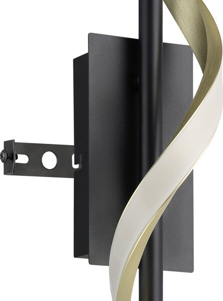 EGLO CONAPRATO LED zidna svjetiljka, crna/mesing, 47 cm, CCT, Crno, Dnevni boravak/blagovaonica, Metal