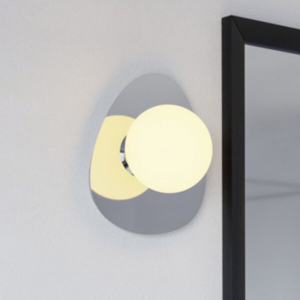 EGLO Stropna svjetiljka CASTROVIDO, krom, 24 cm, za jednu žarulju, IP44, G9 LED, Krom, Dnevni boravak/blagovaonica, Staklo, Metak
