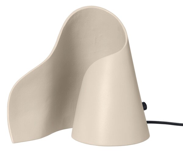 Stolne Lampa ferm LIVING, OYSTER, prigušiv, Bež, Dnevna soba, Aluminij, Dizajn