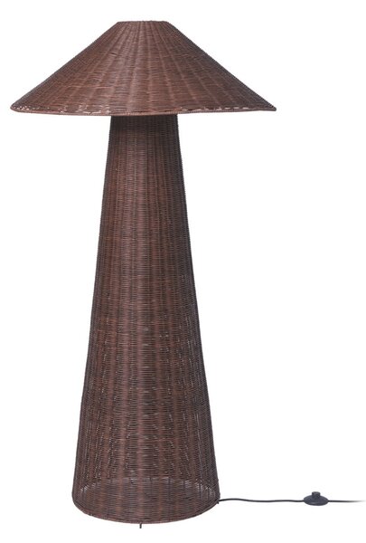 Podne Lampa ferm LIVING, Dou, Smeđa / hrđa, Dnevna soba, Drvo, Dizajn