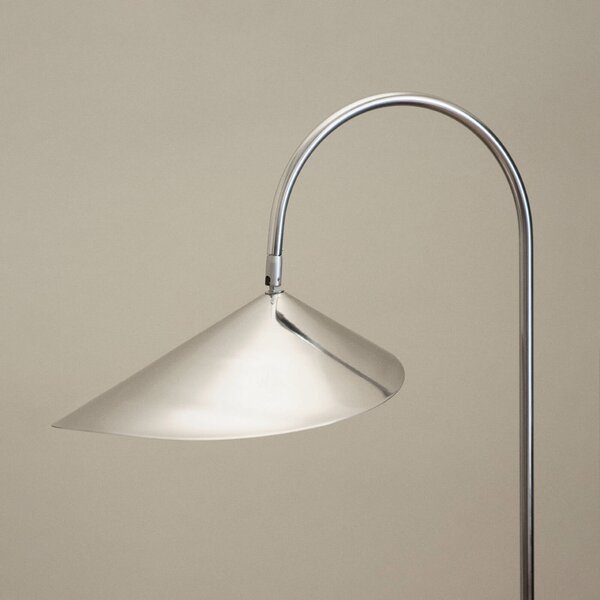Podne Lampa ferm LIVING, Arum, Metalik, Dnevna soba, Mramor, Dizajn