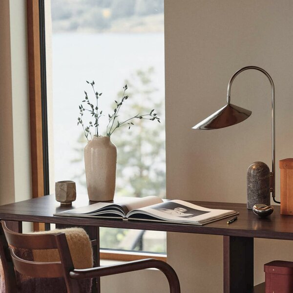 Stolne Lampa ferm LIVING, Arum, Metalik, Dnevna soba, Mramor, Dizajn