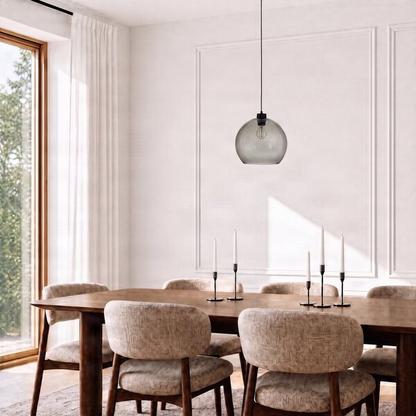 Viseće Svjetiljka TK Lighting, Cubus, prigušiv, Sivo, Dnevna soba, Staklo, Moderan