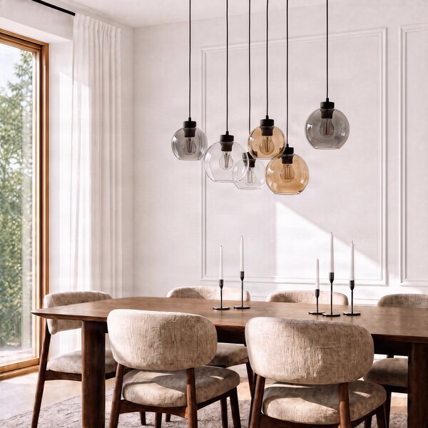 Viseće Svjetiljka TK Lighting, Cubus, prigušiv, Višebojno, Dnevna soba, Staklo, Moderan