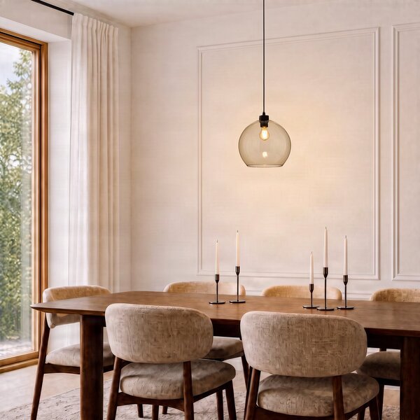 Viseće Svjetiljka TK Lighting, Cubus, prigušiv, Smeđa / hrđa, Dnevna soba, Staklo, Moderan