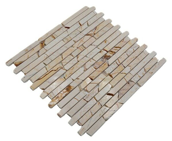 Mozaik pločica Golden Cream MOS BRICK 2807 (30,5 x 32,2 cm, Cream, Mat)