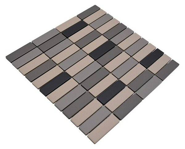 Mozaik pločica Stäbchen Mix CU ST 011 (29,7 x 29 cm, Sivo-bež, Mat)