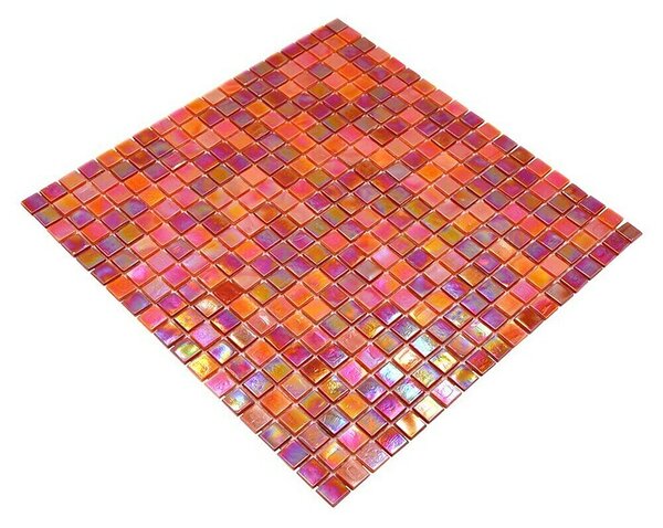 Mozaik pločica Quadrat Mix GM MRY 933 (31,7 x 31,7 cm, Crvene boje, Sjaj)