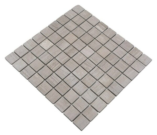 Mozaik pločica Quadrat Uni MOS 32/2012 (30,5 x 30,5 cm, Sive boje, Mat)