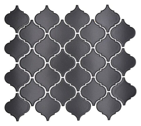Mozaik pločica Florentiner Uni CLP 12BM (29,3 x 24,5 cm, Crne boje, Mat)
