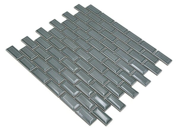 Mozaik pločica Brick Bond Diamond CBP 106 (30 x 30 cm, Petrolej, Sjaj)