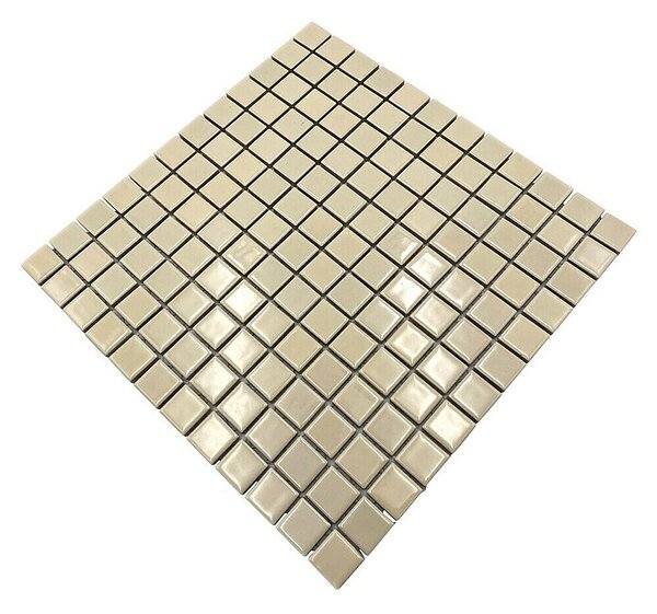 Mozaik pločica Quadrat Uni CG 164 (29,8 x 29,8 cm, Bež boje, Sjaj)