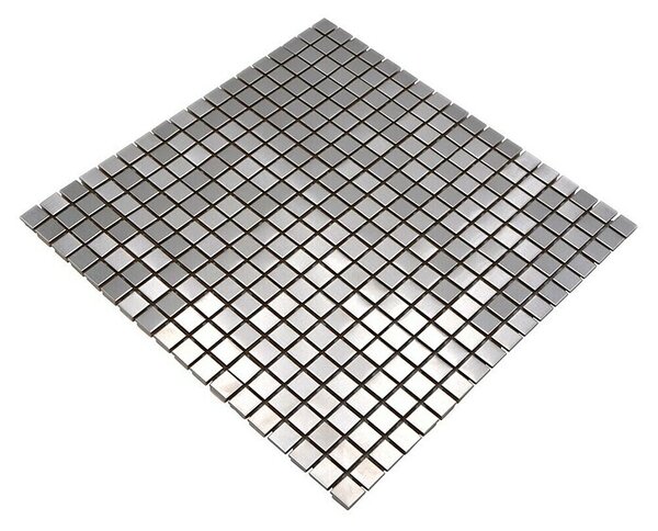 Mozaik pločica Quadrat XCE 15D (30 x 30 cm, Srebrne boje, Mat)
