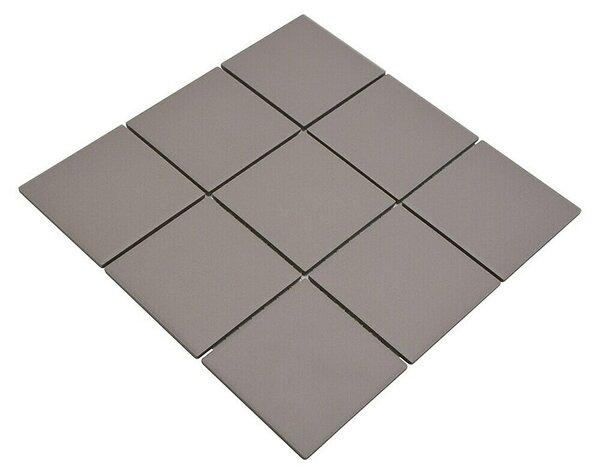 Mozaik pločica Quadrat Uni CU 902 (29,8 x 29,8 cm, Svijetlosive boje, Mat)