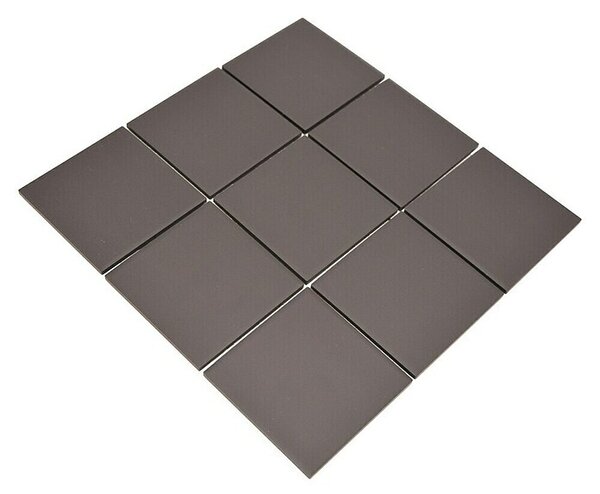 Mozaik pločica Quadrat Uni CU 922 (29,8 x 29,8 cm, Crne boje, Mat)