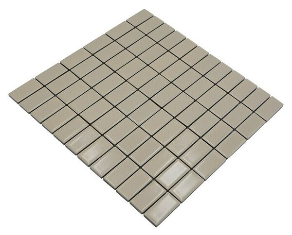 Mozaik pločica Stäbchen Uni ST 400 (29,8 x 29,8 cm, Bež boje, Sjaj)