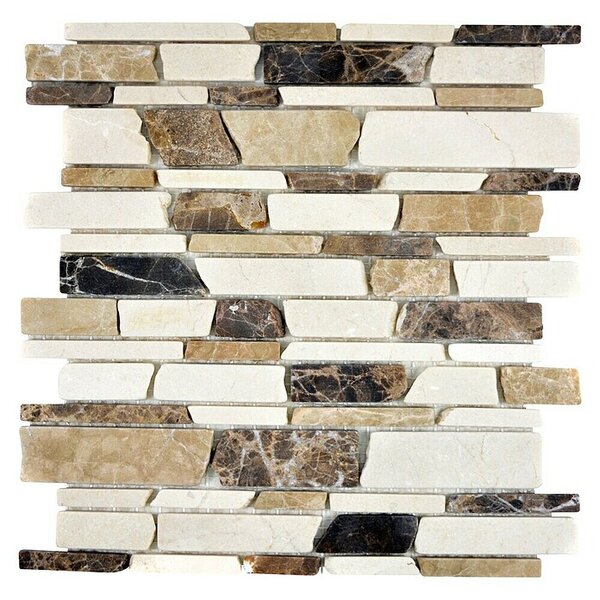 Mozaik pločica Brick Mix MOS BRICK 295 (27,5 x 30 cm, Bež-smeđe boje, Mat)