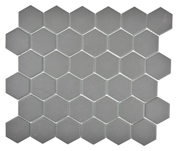 Mozaik pločica Hexagon Uni CU HX137 (32,5 x 28,1 cm, Tamnobež boje, Mat)