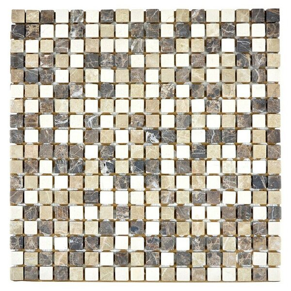 Mozaik pločica Quadrat Mix MOS 15/95 (30,5 x 30,5 cm, Smeđa-bež, Mat)