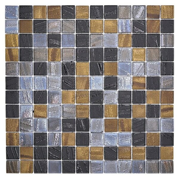 Mozaik pločica Quadrat Eco Mix TINA 357 (31,5 x 31,5 cm, Crno-antracit, Mat)