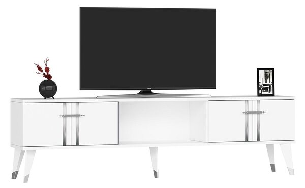 Zondo.hr TV stolić/ormarić Pebine 2 (bijela + srebrna). Akcija -30%. 1095308