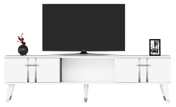 Zondo.hr TV stolić/ormarić Pebine 2 (bijela + srebrna). Akcija -30%. 1095308