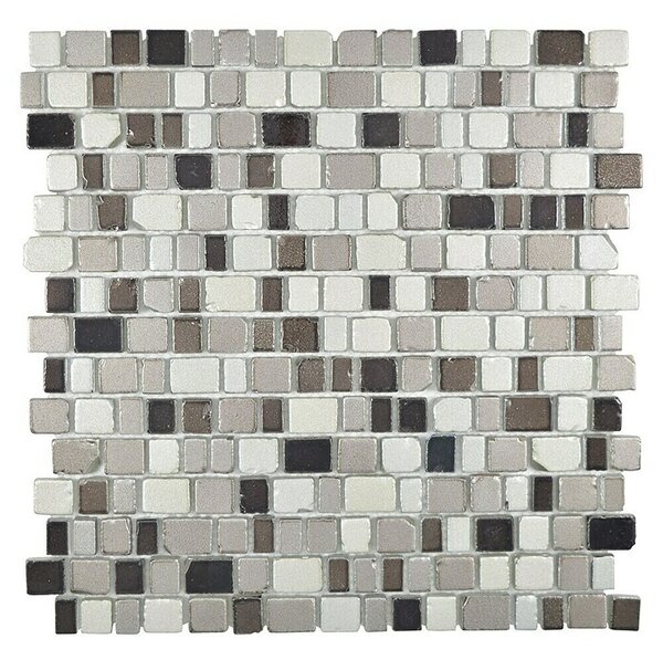 Mozaik pločica Crystaledge XCM GME 59 (31,7 x 31,1 cm, Smeđa-siva, Mat)
