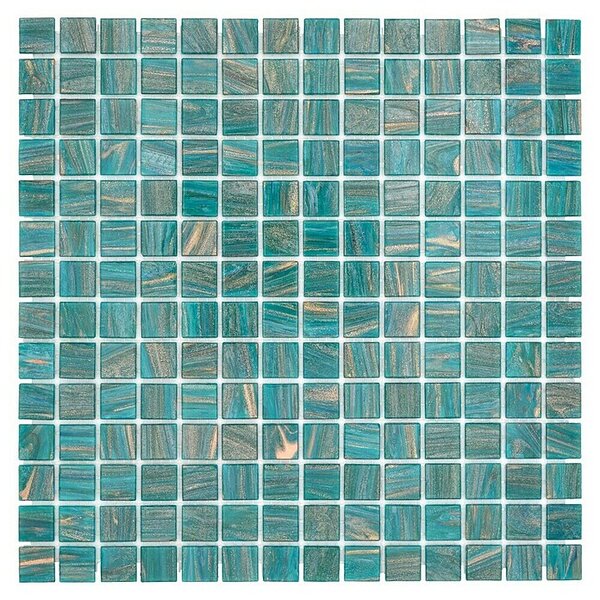 Mozaik pločica Goldstar GM GS 454749 (30,5 x 30,5 cm, Tirkizno, Sjaj)